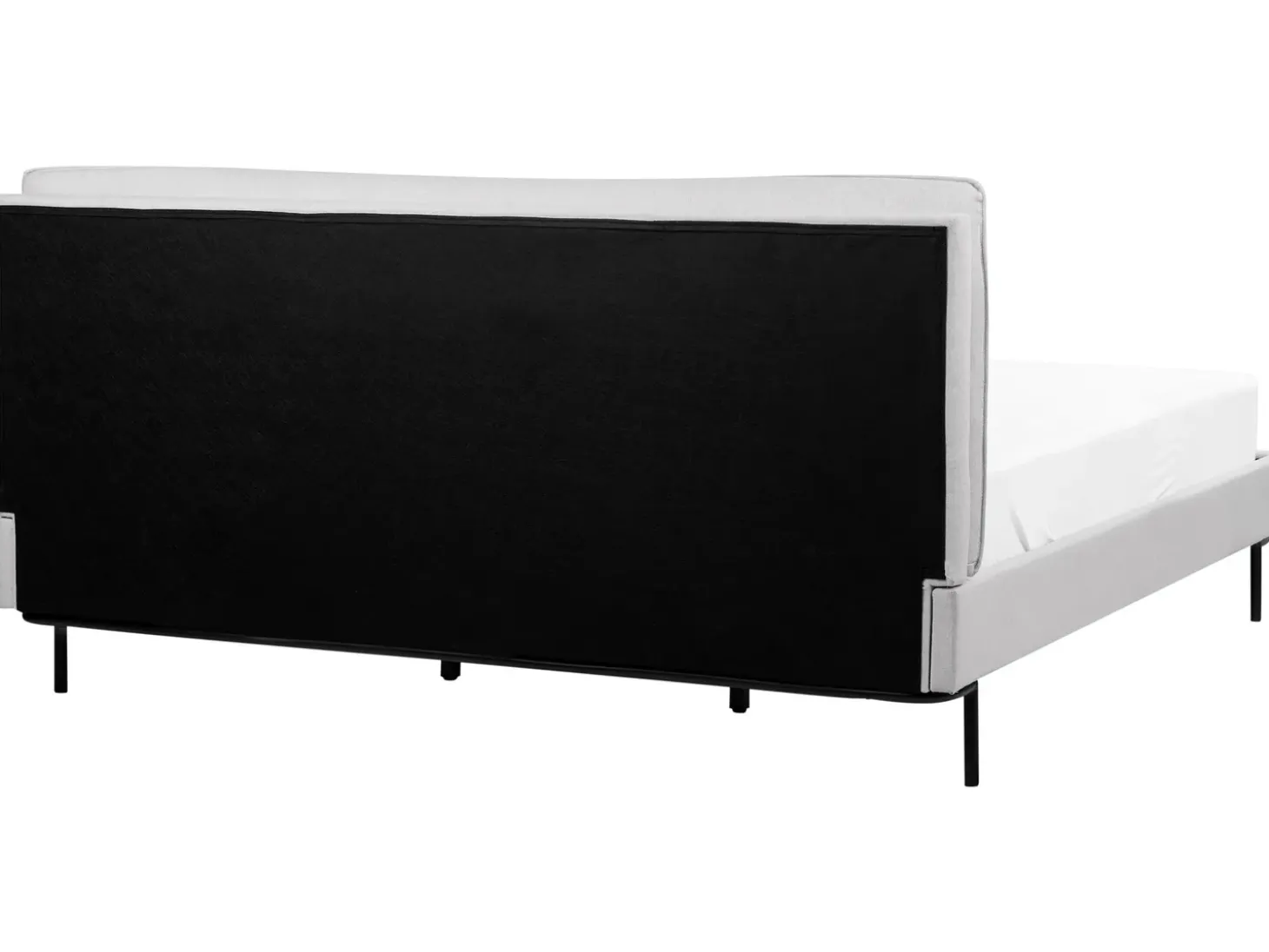 Sale Łóżko CORIO 180 x 200 cm Jasnoszary Łóżka Tapicerowane|Łóżka Podwójne