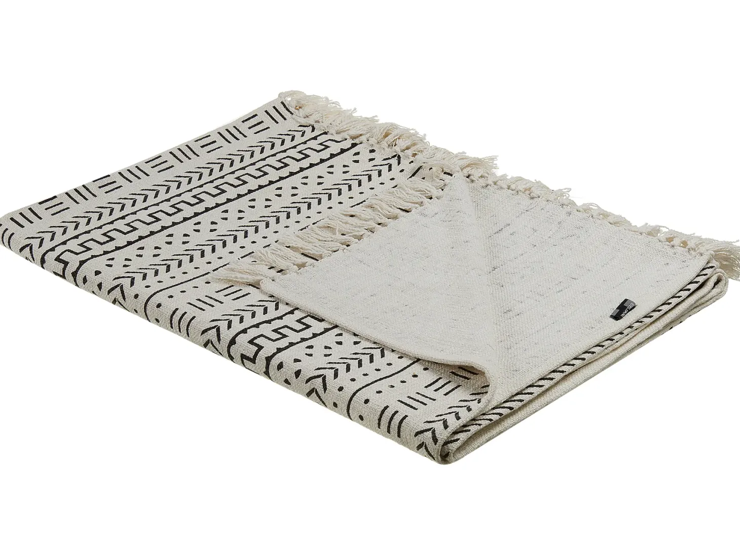 Koc PANVEL Bawełna 130 x 180 cm Biały