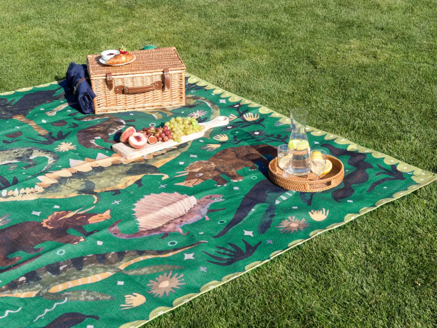 Koc piknikowy TUZIANI 200 x 200 cm Zielony