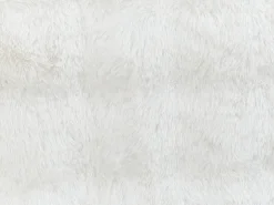 Koc SALKA Sztuczne futro 200 x 220 cm Biały