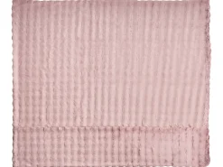 Koc SALKA Sztuczne futro 200 x 220 cm Pastelowy róż