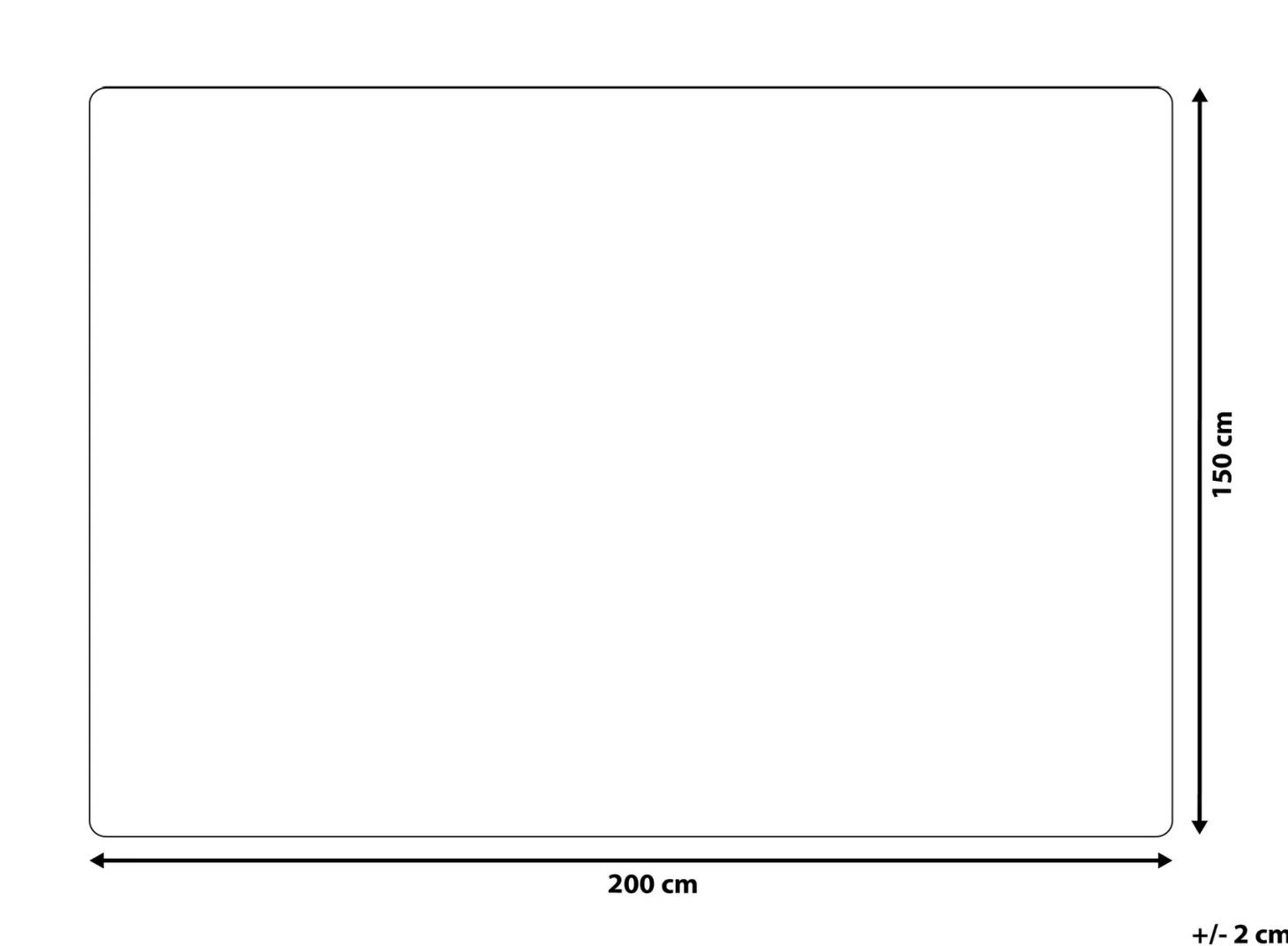 Koc SAMUR 150 x 200 cm Złamana biel