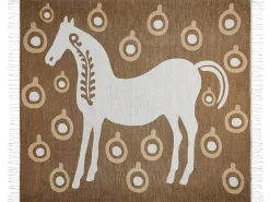 Koc SIDDHA 130 x 170 cm Brązowy