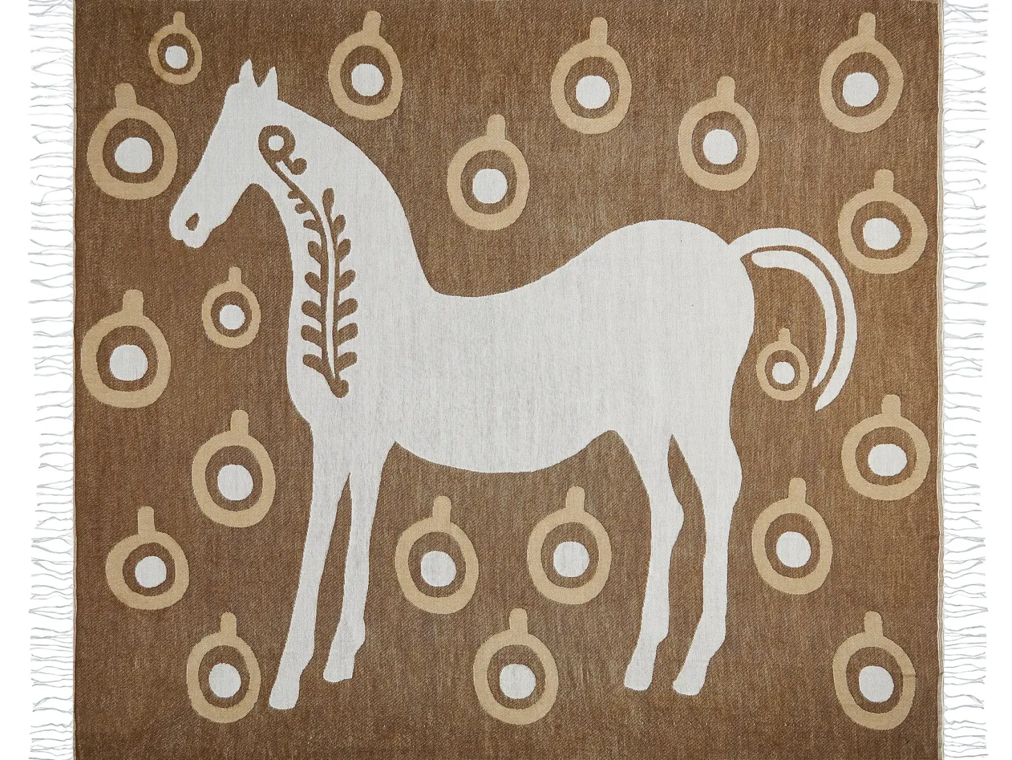 Koc SIDDHA 130 x 170 cm Brązowy
