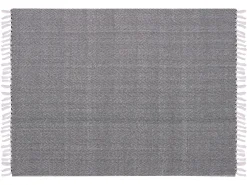 Koc TANGIER Bawełna 130 x 160 cm Czarny