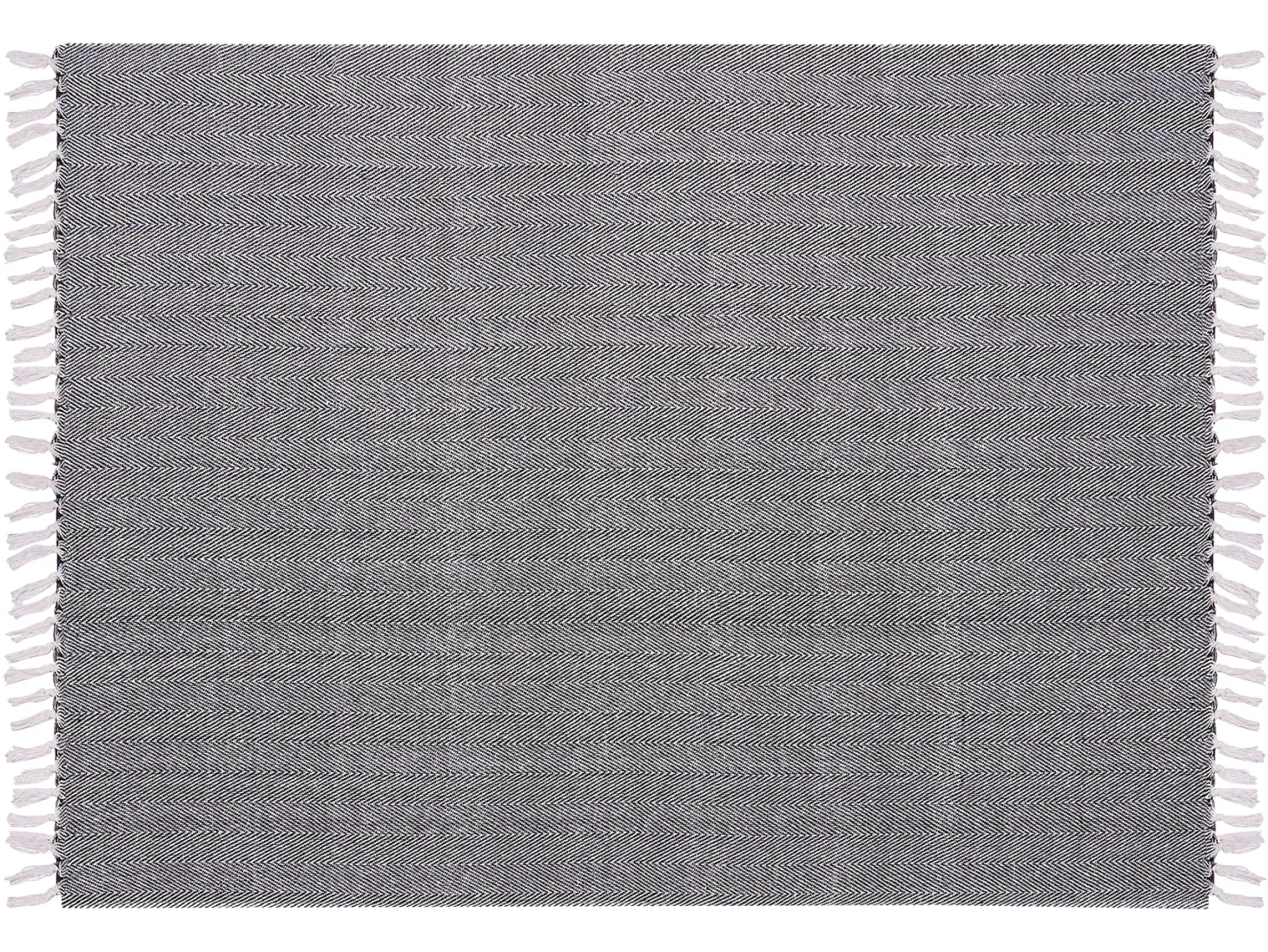 Koc TANGIER Bawełna 130 x 160 cm Czarny