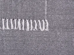 Koc TANGIER Bawełna 130 x 160 cm Czarny