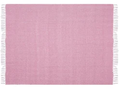 Koc TANGIER Bawełna 130 x 160 cm Różowy
