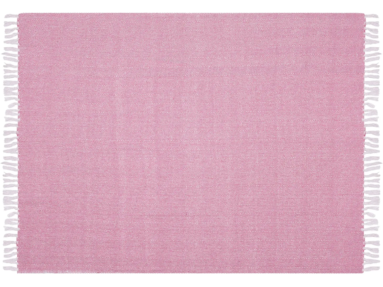 Koc TANGIER Bawełna 130 x 160 cm Różowy