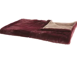 Koc TANTAN 180 x 220 cm Burgundowy