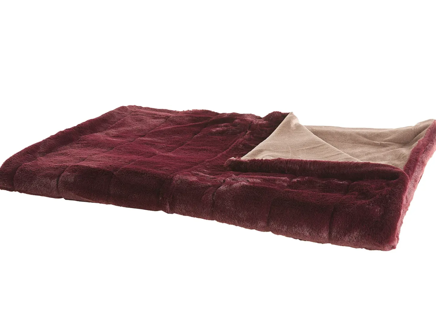 Koc TANTAN 180 x 220 cm Burgundowy