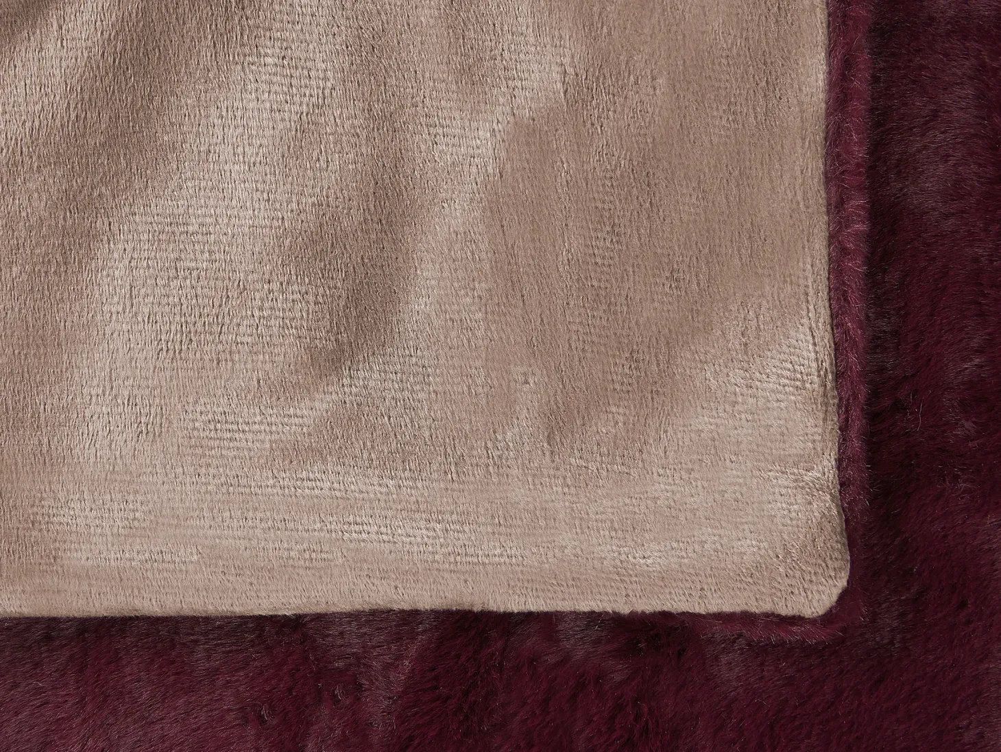 Koc TANTAN 180 x 220 cm Burgundowy