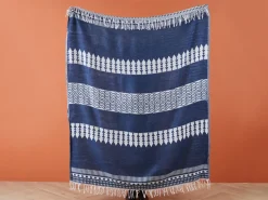 Koc TARLAY 130 x 170 cm Niebieski