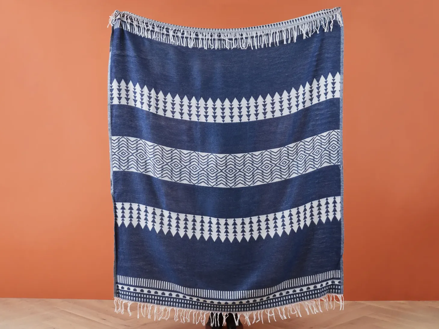 Koc TARLAY 130 x 170 cm Niebieski