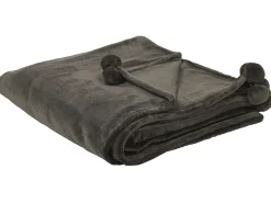 Koc TERKE 200 x 220 cm Ciemnoszary