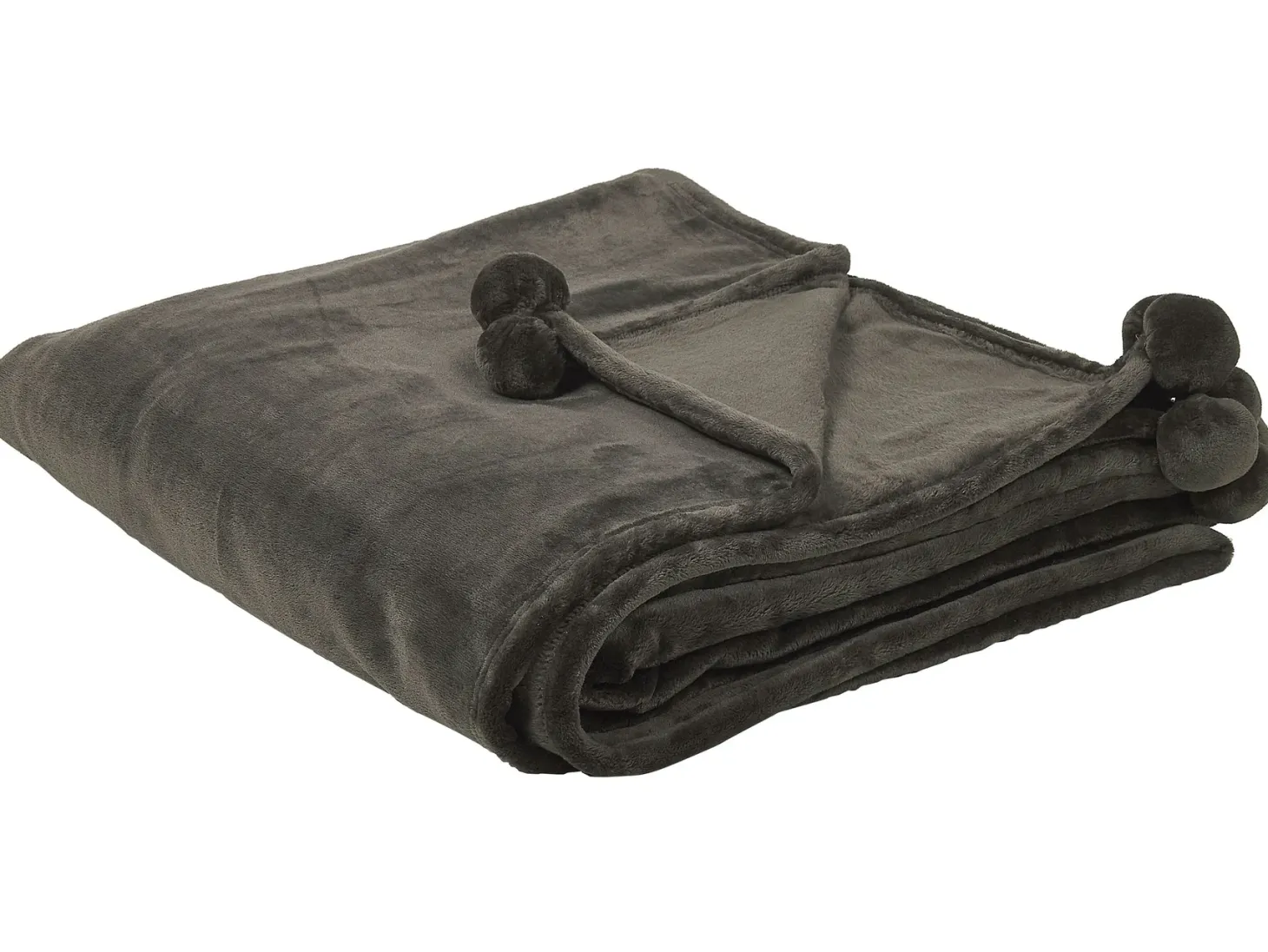Koc TERKE 200 x 220 cm Ciemnoszary