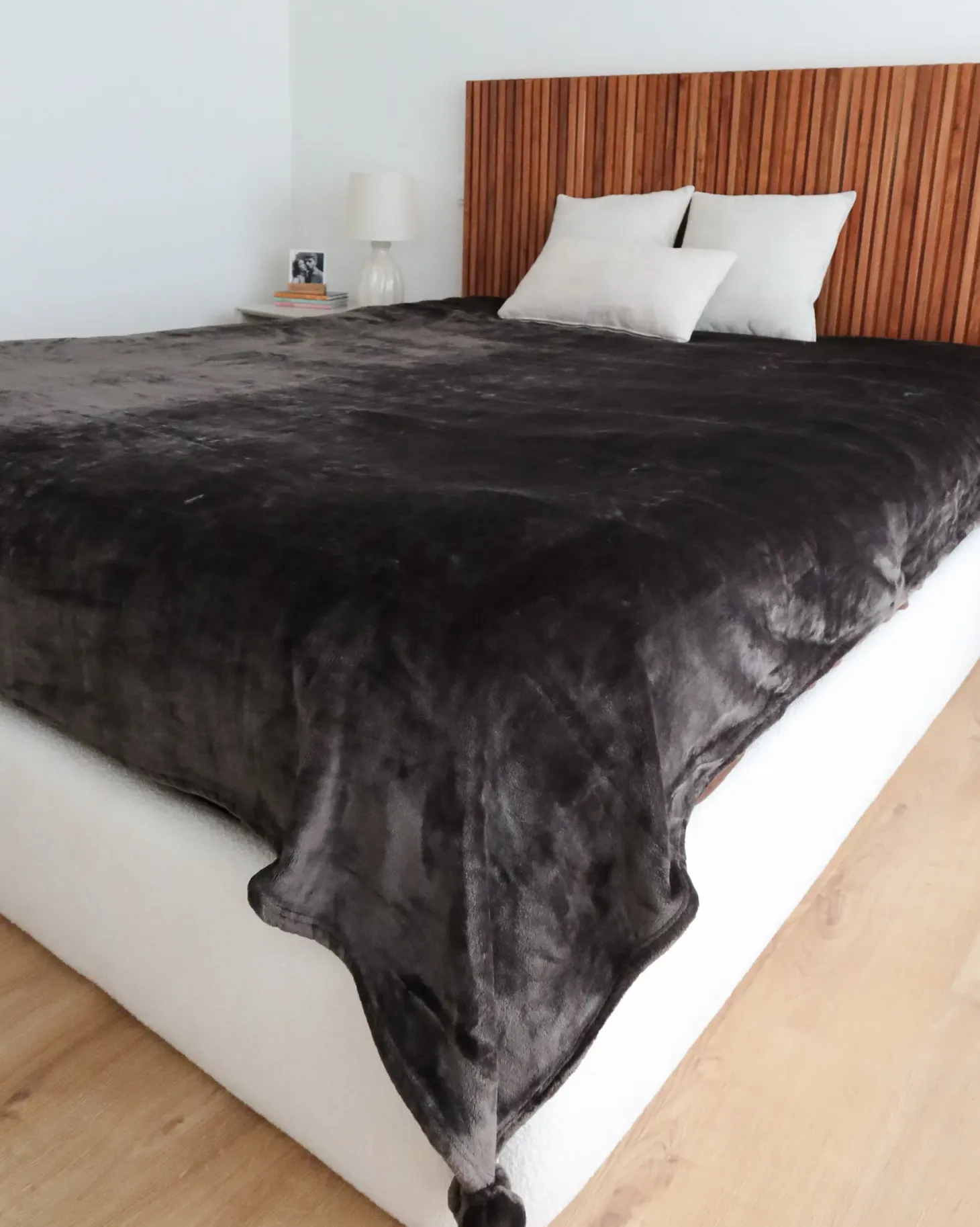 Koc TERKE 200 x 220 cm Ciemnoszary