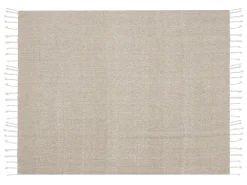 Koc TILMI Bawełna 130 x 160 cm Jasnobeżowy