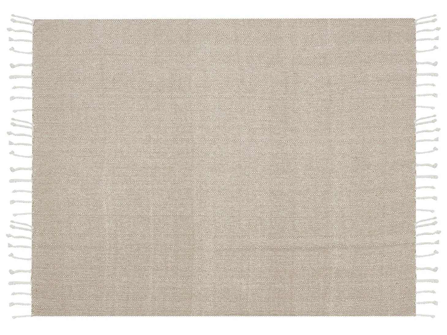 Koc TILMI Bawełna 130 x 160 cm Jasnobeżowy