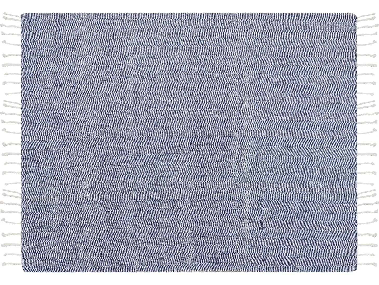 Koc TILMI Bawełna 130 x 160 cm Niebieski