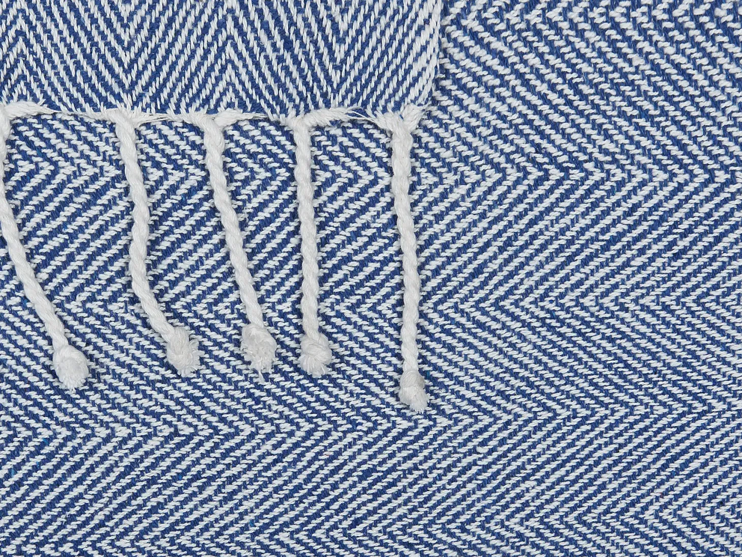 Koc TILMI Bawełna 130 x 160 cm Niebieski