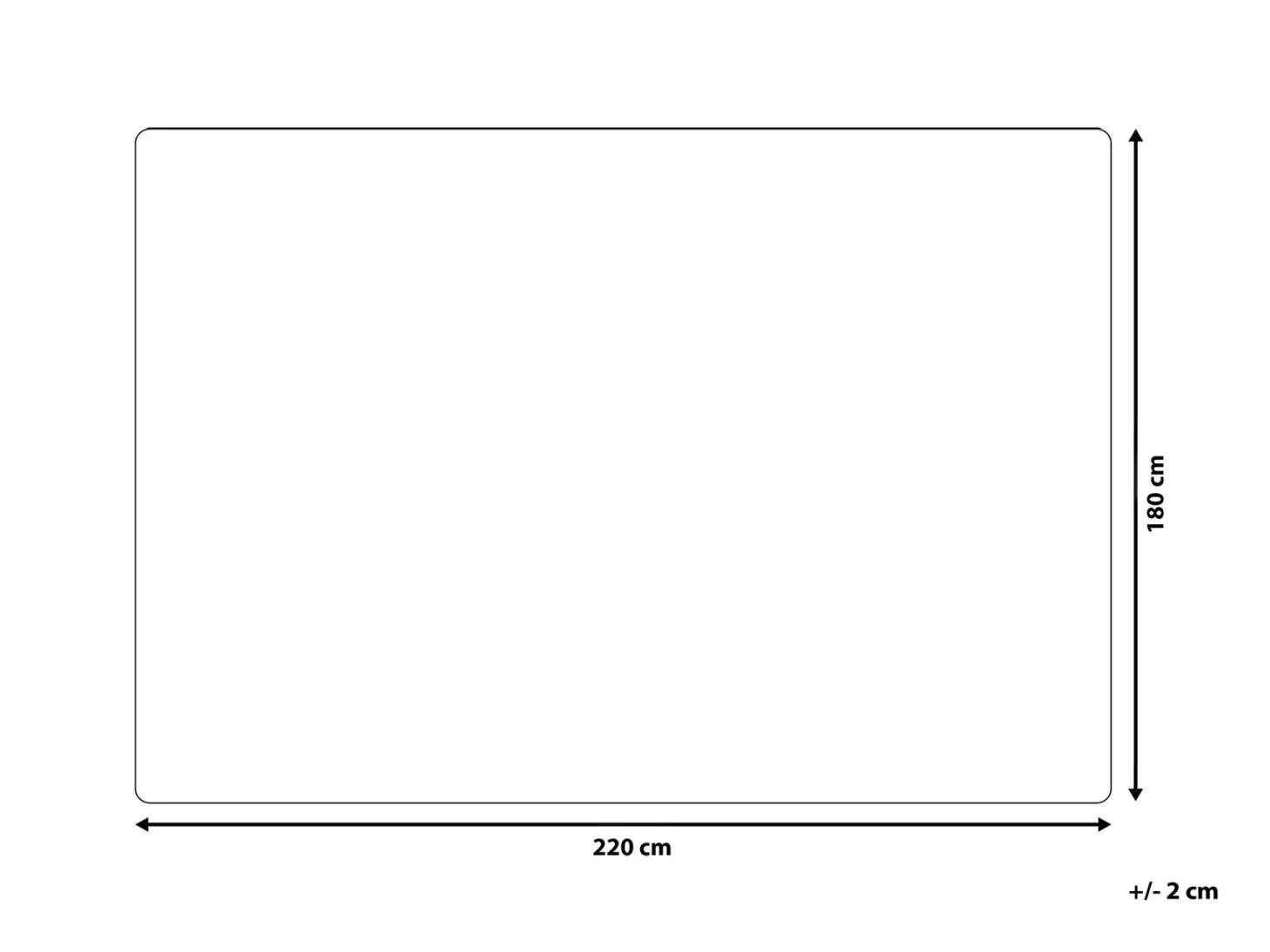 Koc TOURZA 180 x 220 cm Biały