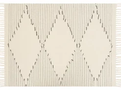 Koc ULUYOL Bawełna 130 x 170 cm Beżowy