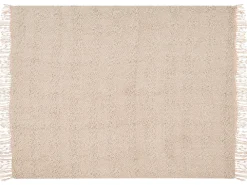 Koc VELLA Bawełna 150 x 200 cm Jasnobeżowy