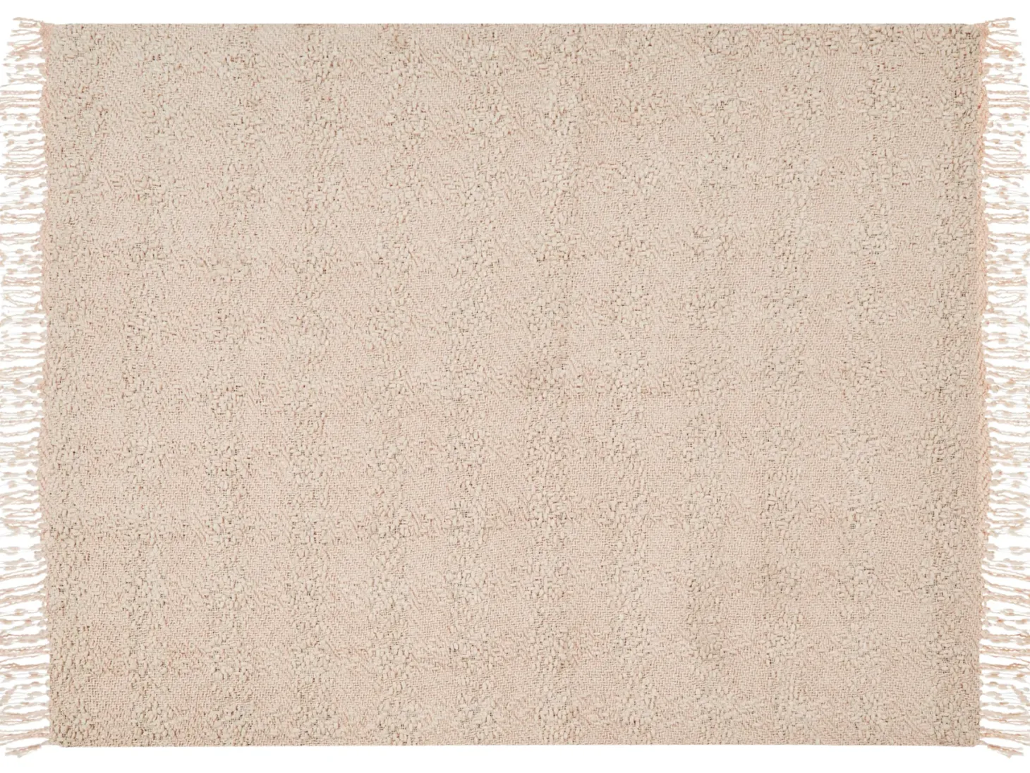 Koc VELLA Bawełna 150 x 200 cm Jasnobeżowy