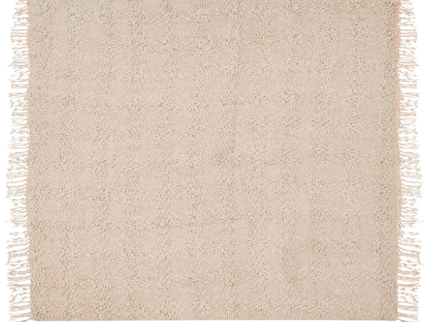 Koc VELLA Bawełna 220 x 240 cm Jasnobeżowy