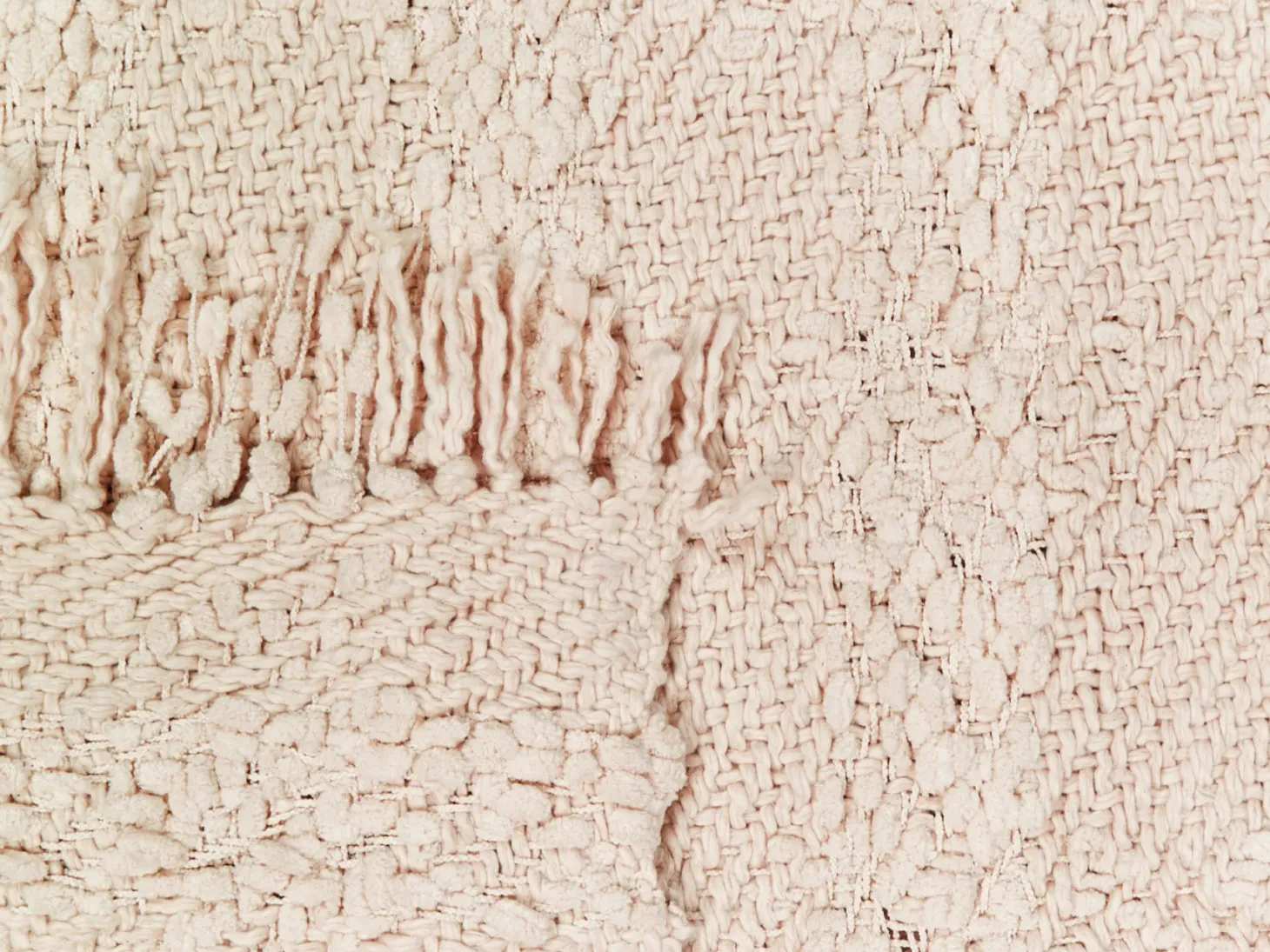 Koc VELLA Bawełna 220 x 240 cm Jasnobeżowy
