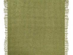Koc VELLA Bawełna 220 x 240 cm Oliwkowy