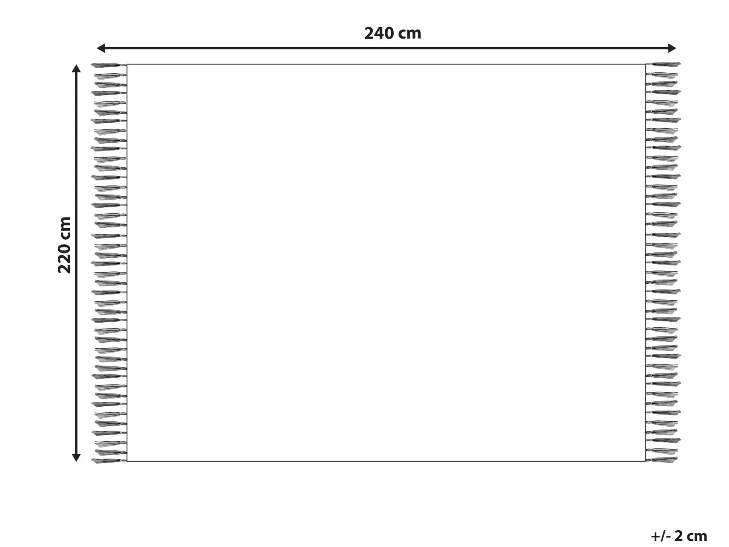 Koc VELLA 220 x 240 cm Zielony
