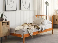 Discount Łóżko Drewno sosnowe BARRET 90 x 200 cm Łóżka Pojedyncze|Wszystkie Łóżka