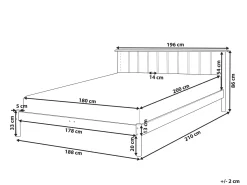 Hot Łóżko Drewno sosnowe BARRET 180 x 200 cm Łóżka Podwójne|Wszystkie Łóżka