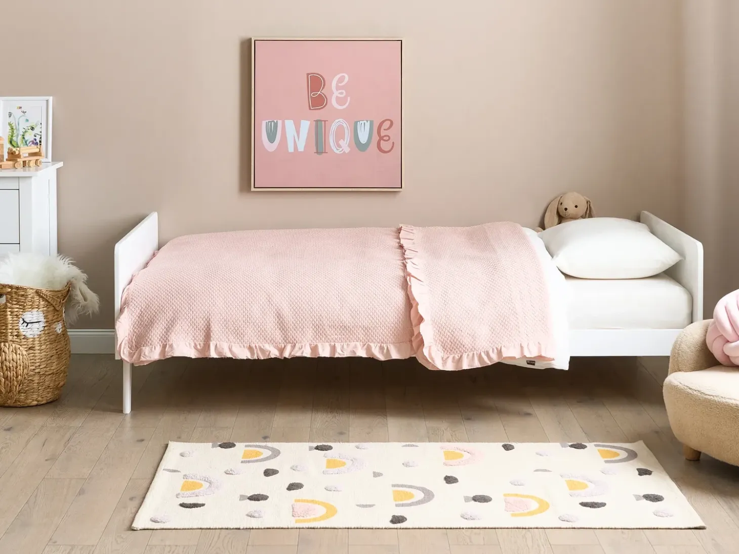 Online Łóżko Drewno sosnowe BONNAC 90 x 200 cm Dzieci Łóżka Pojedyncze|Łóżka Drewniane