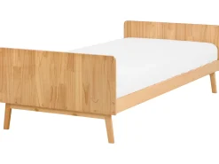 Online Łóżko Drewno sosnowe BONNAC 90 x 200 cm Jasno Dzieci Łóżka Pojedyncze|Łóżka Drewniane