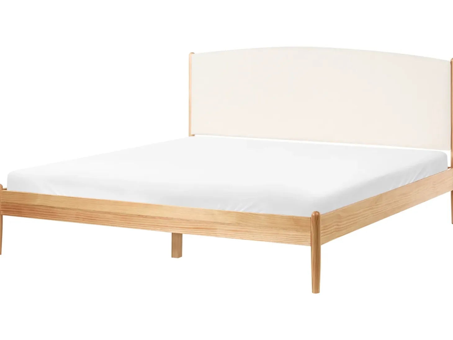 Online Łóżko Drewno sosnowe CLAIRAC 180 x 200 cm Jasno Łóżka Podwójne|Wszystkie Łóżka