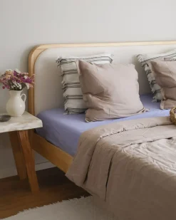 Outlet Łóżko Drewno sosnowe DOSCHES 160 x 200 cm Jasno Łóżka Podwójne|Wszystkie Łóżka