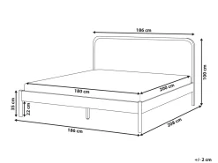 Discount Łóżko Drewno sosnowe DOSCHES 180 x 200 cm Jasno Łóżka Podwójne|Wszystkie Łóżka