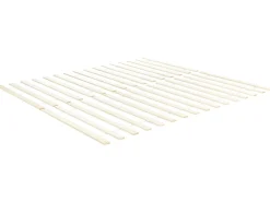 Łóżko Drewno sosnowe FLORAC 140 x 200 cm Granatowy Łóżka Podwójne|Wszystkie Łóżka