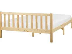 Clearance Łóżko Drewno sosnowe FLORAC 140 x 200 cm Jasno Łóżka Podwójne|Wszystkie Łóżka