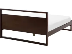 Online Łóżko Drewno sosnowe GIULIA 160 x 200 cm Ciemno Łóżka Podwójne|Wszystkie Łóżka