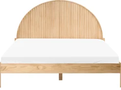 Sale Łóżko Drewno sosnowe MASCORTEL 180 x 200 cm Jasno Łóżka Podwójne|Wszystkie Łóżka