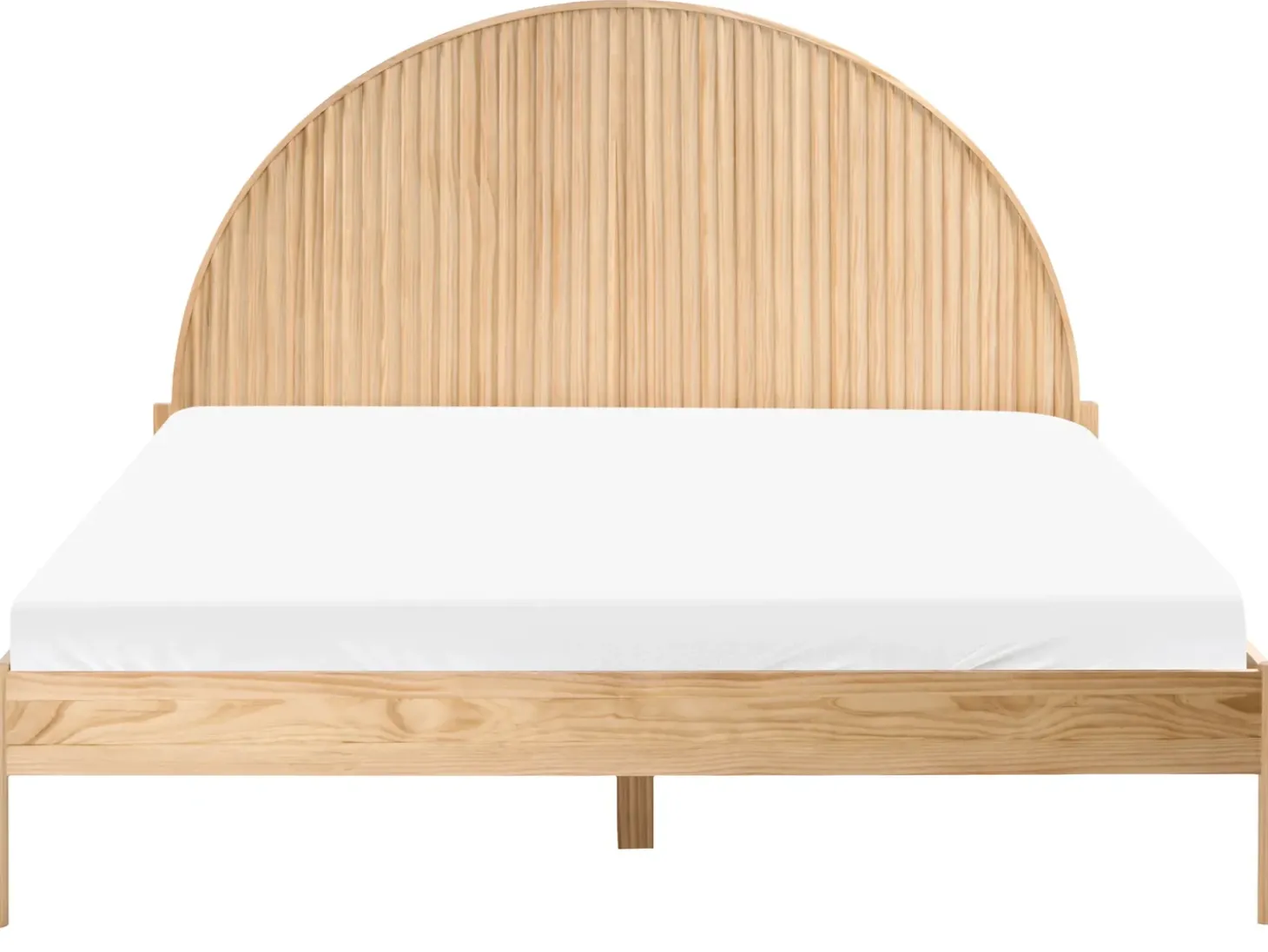 Sale Łóżko Drewno sosnowe MASCORTEL 180 x 200 cm Jasno Łóżka Podwójne|Wszystkie Łóżka