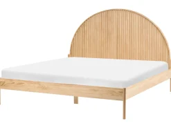 Sale Łóżko Drewno sosnowe MASCORTEL 180 x 200 cm Jasno Łóżka Podwójne|Wszystkie Łóżka