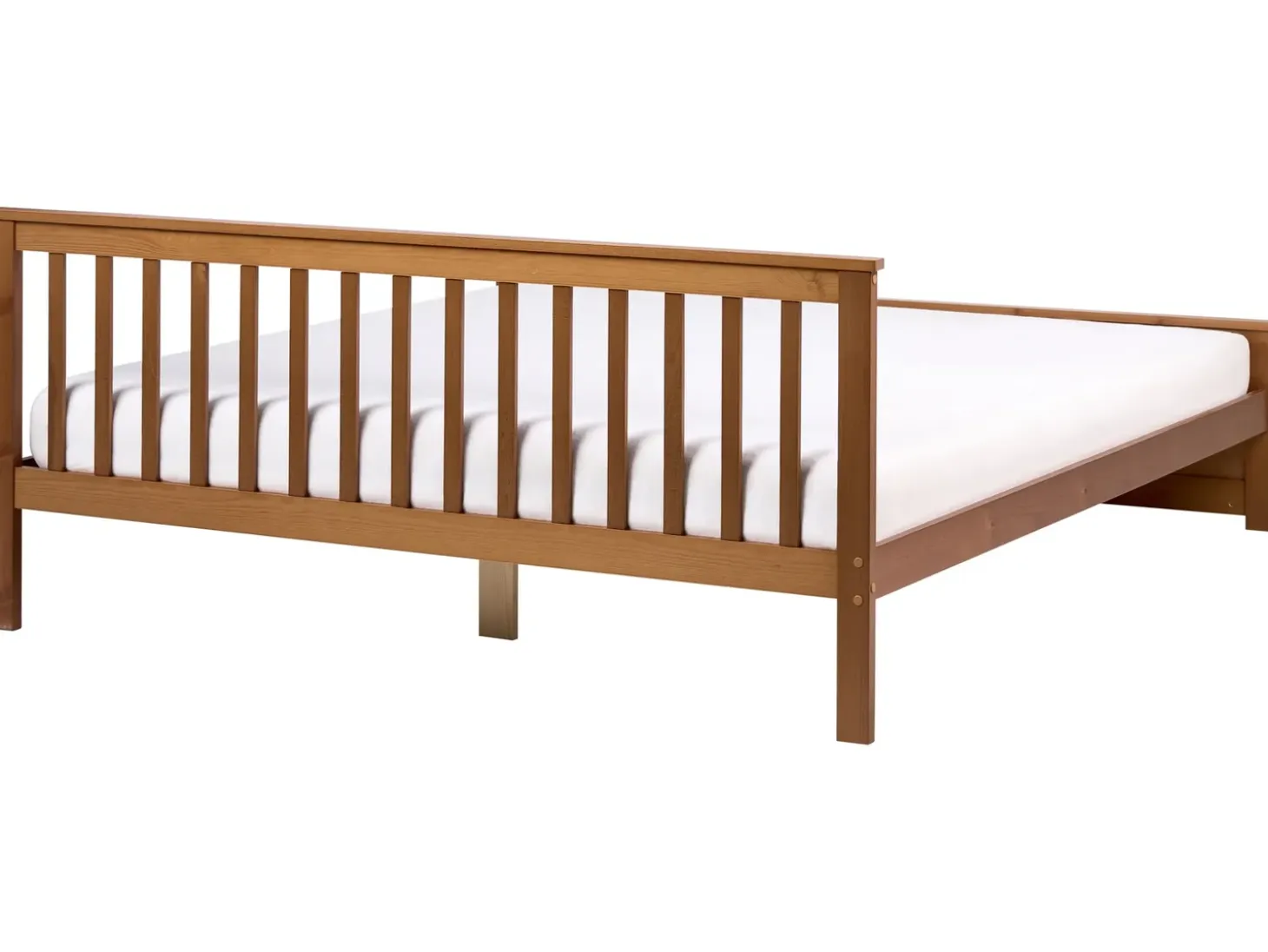 Sale Drewno sosnowe OLENDON 180 x 200 cm Łóżka Podwójne|Wszystkie Łóżka