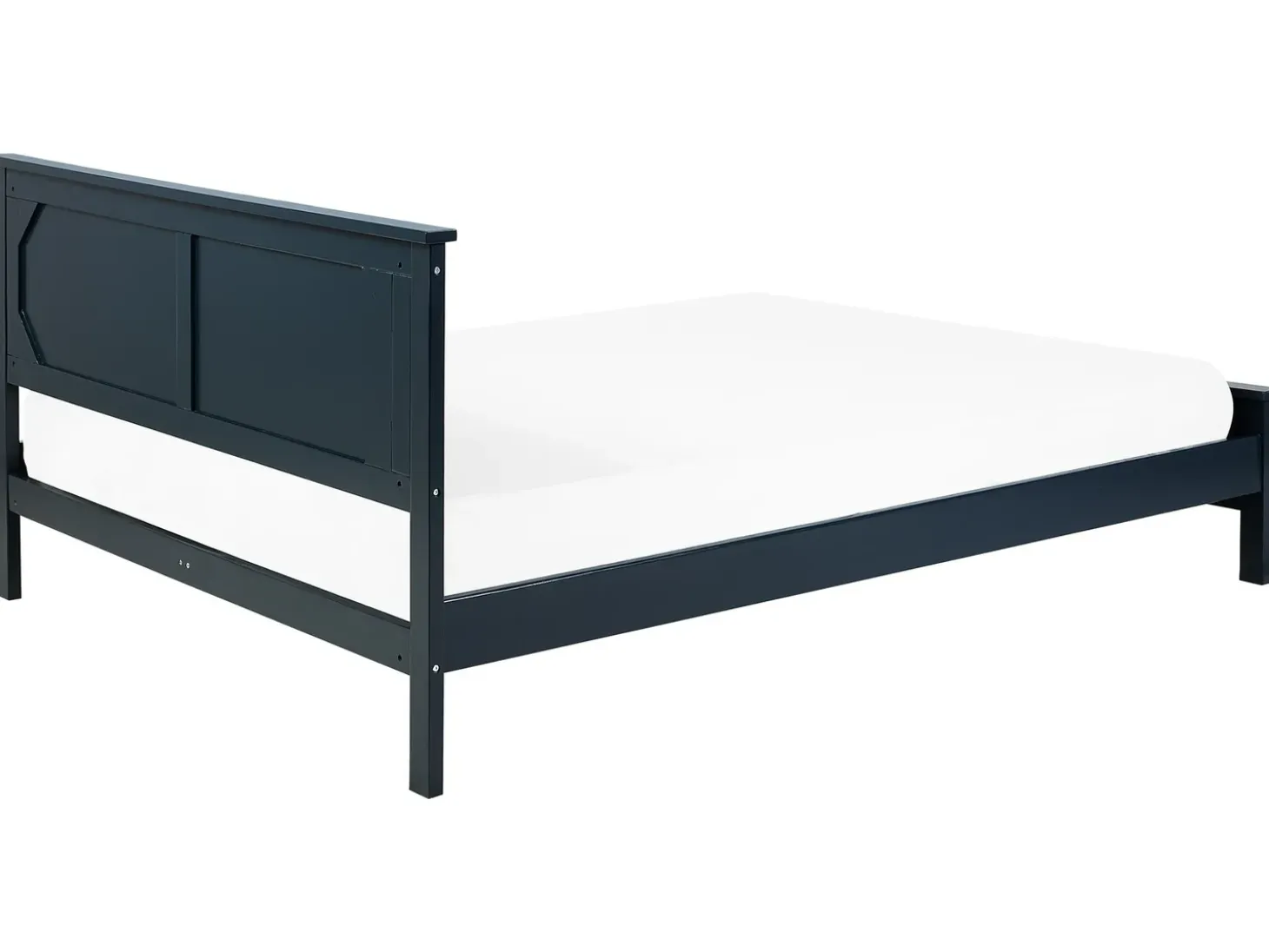 Discount Łóżko Drewno sosnowe OLIVET 180 x 200 cm Ciemno Łóżka Podwójne|Wszystkie Łóżka