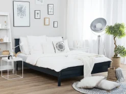 Discount Łóżko Drewno sosnowe OLIVET 180 x 200 cm Ciemno Łóżka Podwójne|Wszystkie Łóżka