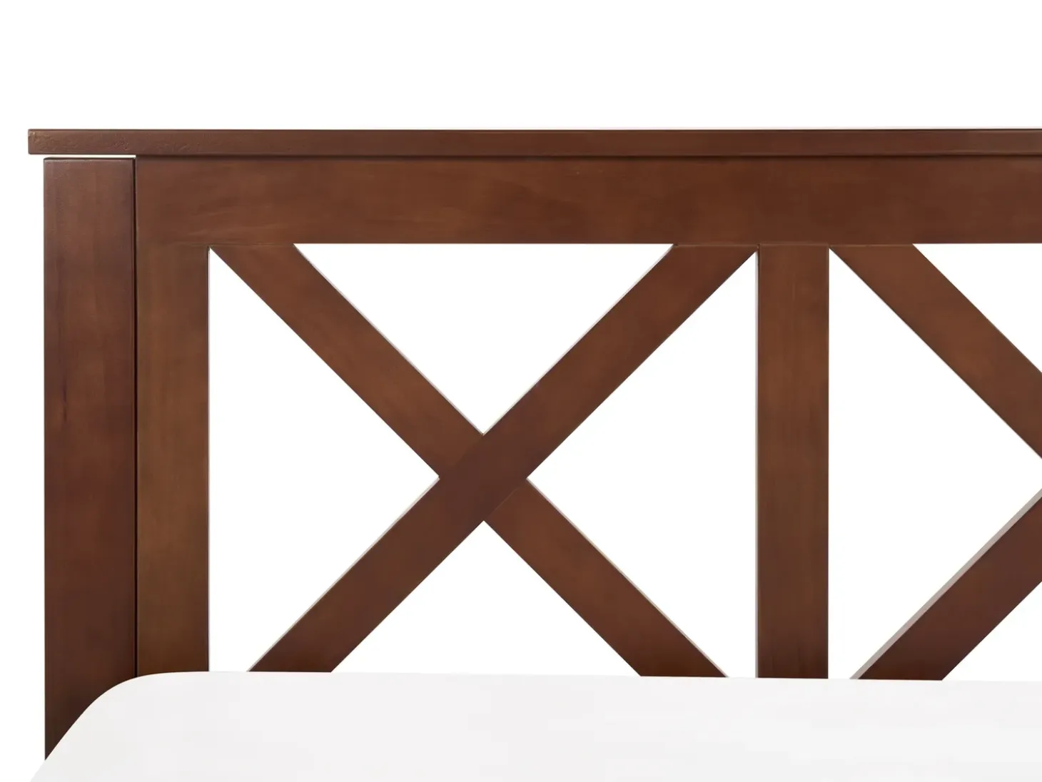 Outlet Łóżko Drewno sosnowe TANNAY 180 x 200 cm Ciemno Łóżka Podwójne|Wszystkie Łóżka